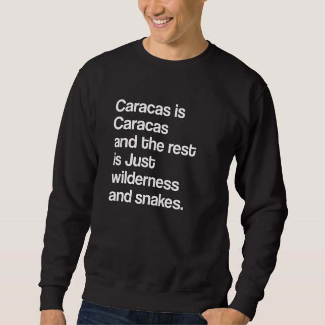 Sudadera Novedad Venezuela de Caracas (Anverso)