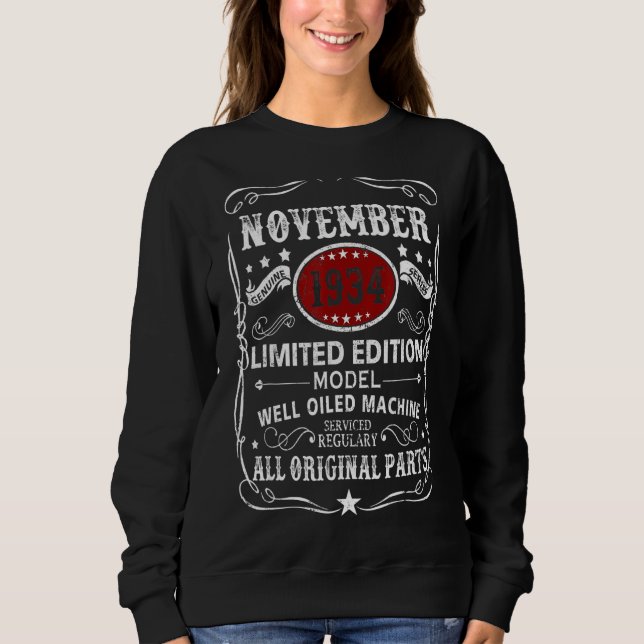 Sudadera November 1934  Model Well Oiled Machine (Anverso)