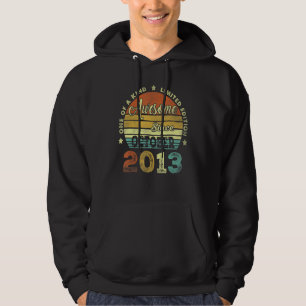 Sudadera Noveno cumpleaños increíble desde octubre de 2013