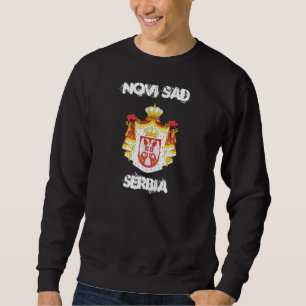 Sudadera Novi Sad, Serbia con escudo de armas
