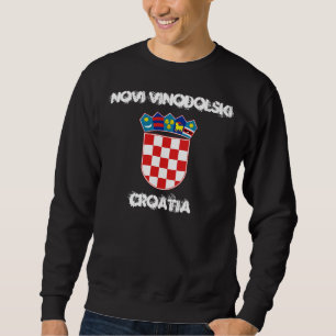 Sudadera Novi Vinodolski, Croacia con escudo de armas