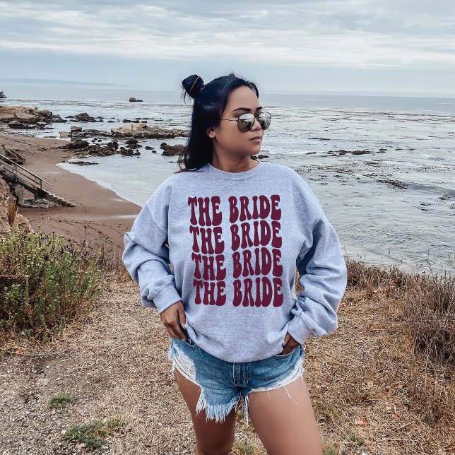 Sudadera Novia Burgundy Partida de Novias Personalizada (Subido por el creador)