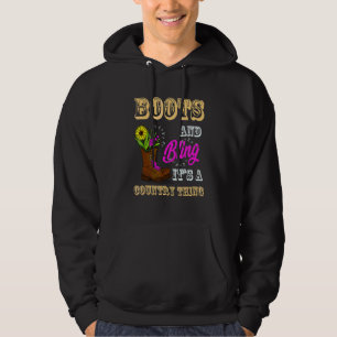 Sudadera Novia Chicas De Vaquera Ee.Uu. Bandera Boots Golpe