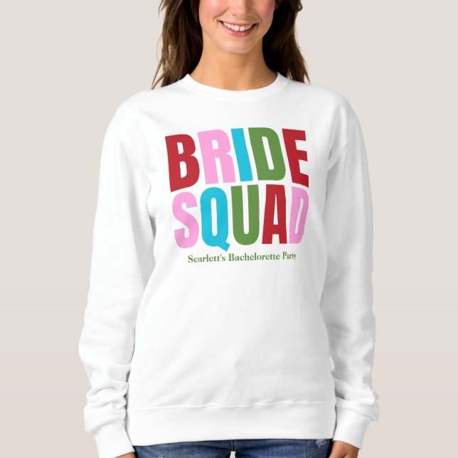 Sudadera Novia de Invierno Squad Despedida de Soltera (Anverso)