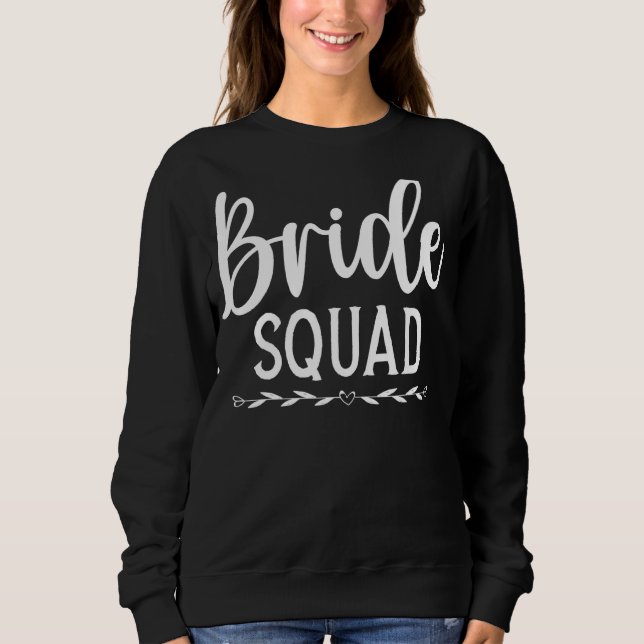 Sudadera Novia de matrimonio Squad Desayuno de boda Boda No (Anverso)