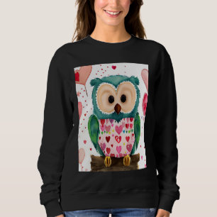 Sudadera Novia de San Valentín Corazón Búho Teddy Amor