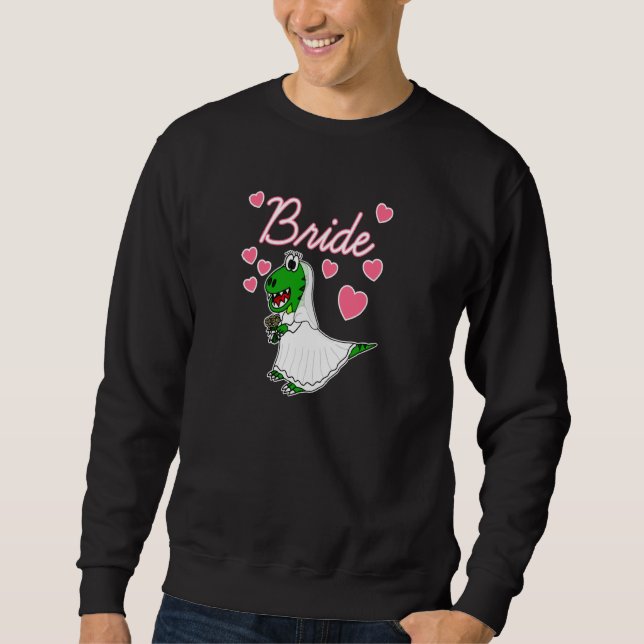 Sudadera Novia Dinosaurio Divertida Fiesta de Despedida de  (Anverso)