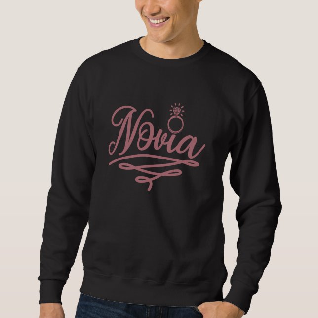 Sudadera Novia Esposa Latina Española Despedida de Soltera  (Anverso)