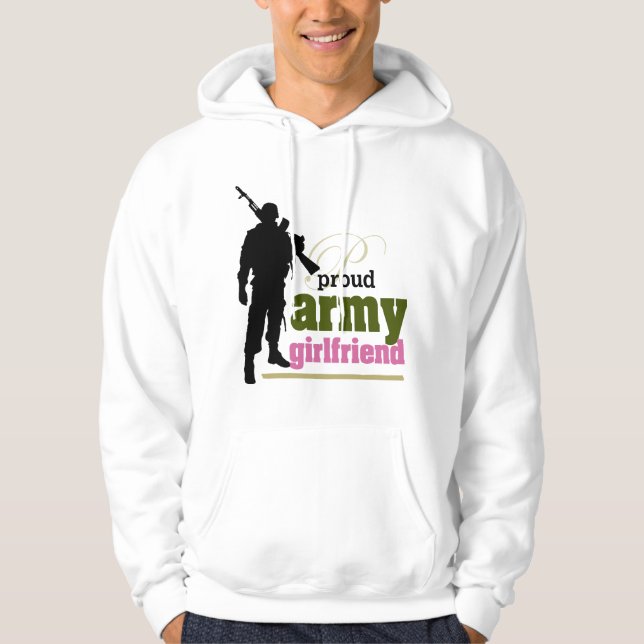 Sudadera Novia orgullosa del ejército (Anverso)