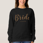 Sudadera Novia personalizada<br><div class="desc">Hace un gran regalo para la novia</div>