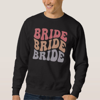Sudadera Novia Retro Groovy Fiesta de Despedida de Soltera