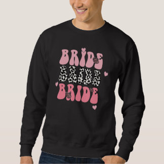 Sudadera Novia Retro Groovy Partido de Despedida de Soltera