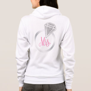 Sudadera Novia Señora Glitter Plateado Camiseta Mujer