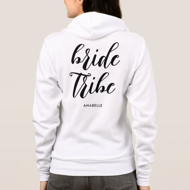 Sudadera Novia Tribe moderna fiesta Minimalista de soltera (Reverso)
