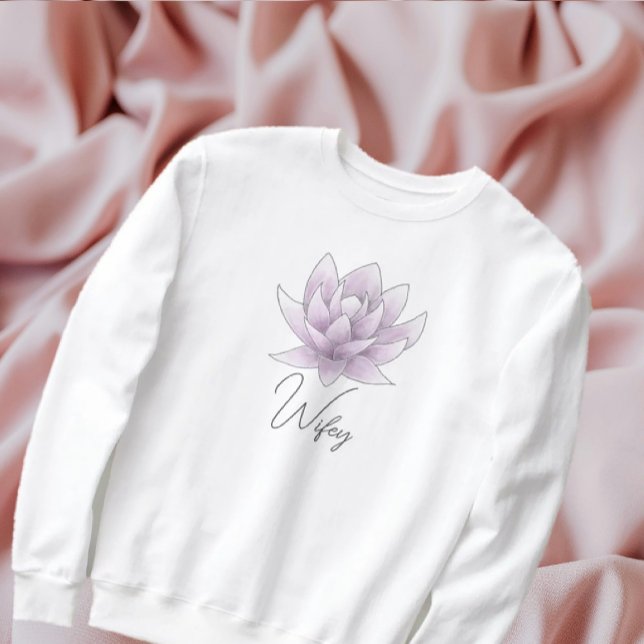 Sudadera Novia 'Wifey' Pink Lotus (Subido por el creador)