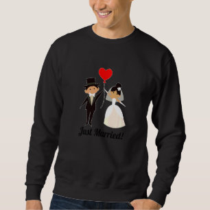 Sudadera Novia Y Groom Acaban De Casarse