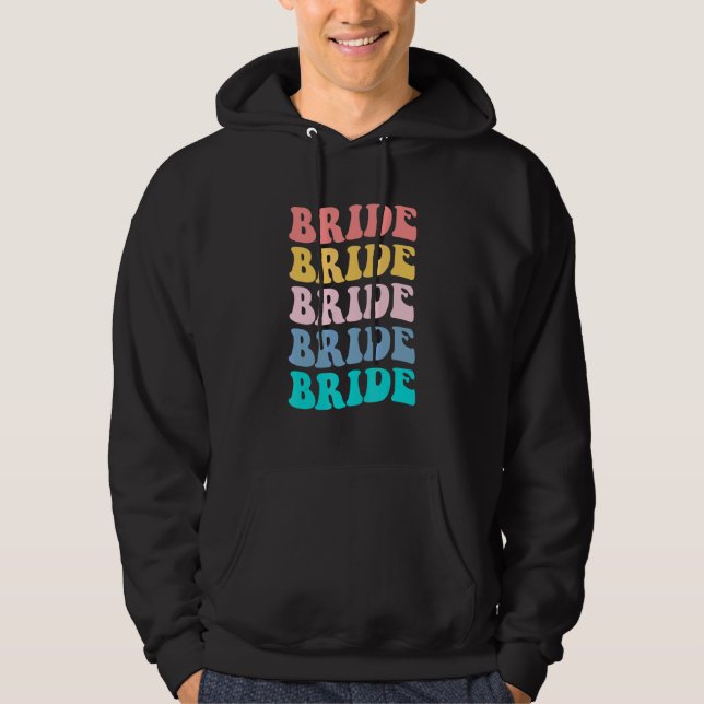 Sudadera Novia Yo Hago Tripulación Retro Despedida de Solte (Anverso)