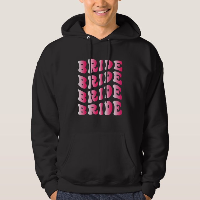 Sudadera Novia Yo Hago Tripulación Retro Despedida de Solte (Anverso)