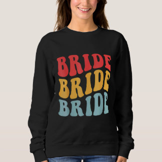 Sudadera Novia Yo Sí Crew Retro Bachelorette Party Bride Br