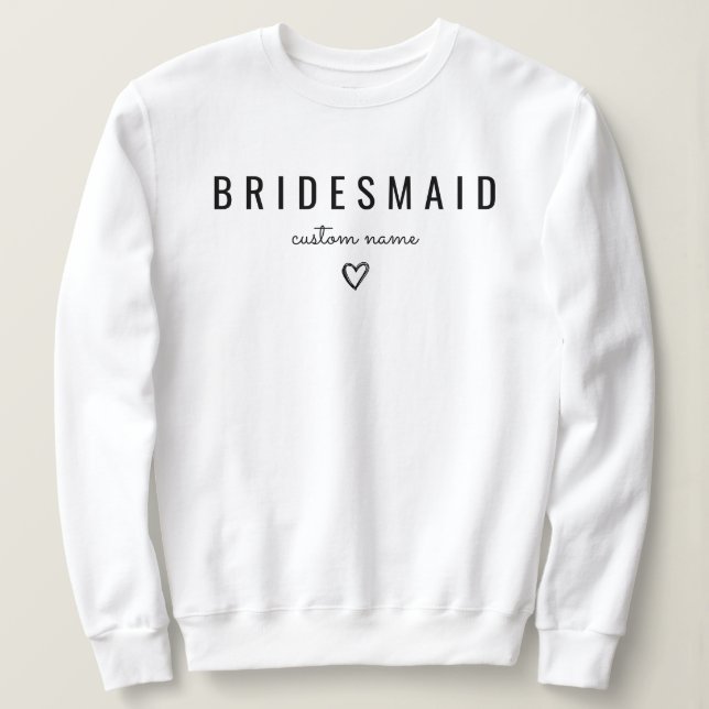 Sudadera Novias de la dama de honor (Anverso del diseño)