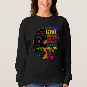 Sudadera Noviembre Chica de mujeres Says y Oraciones Noviem