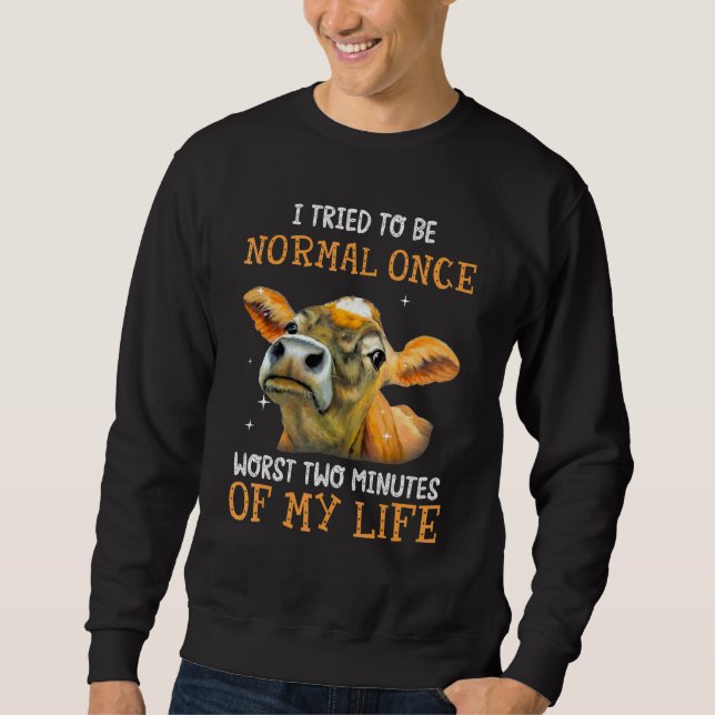 Sudadera Novilla Peores 2 Minutos De Mi Vida Granjeros De V (Anverso)