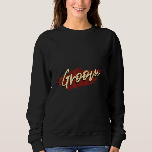 Sudadera Novio Hombre   Fiesta de Soltero Retro (Anverso)
