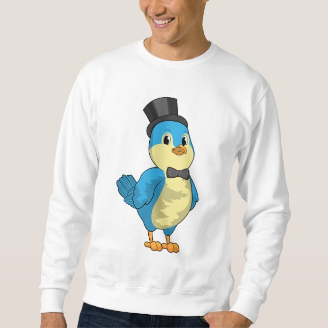 Sudadera Novio pájaro con cinta (Anverso)