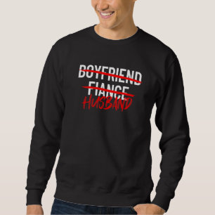 Sudadera Novio Prometido Esposo Hombres Parejas Casado Mari