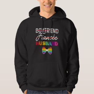 Sudadera Novio prometido esposo matrimonio gay novio LGBTQ