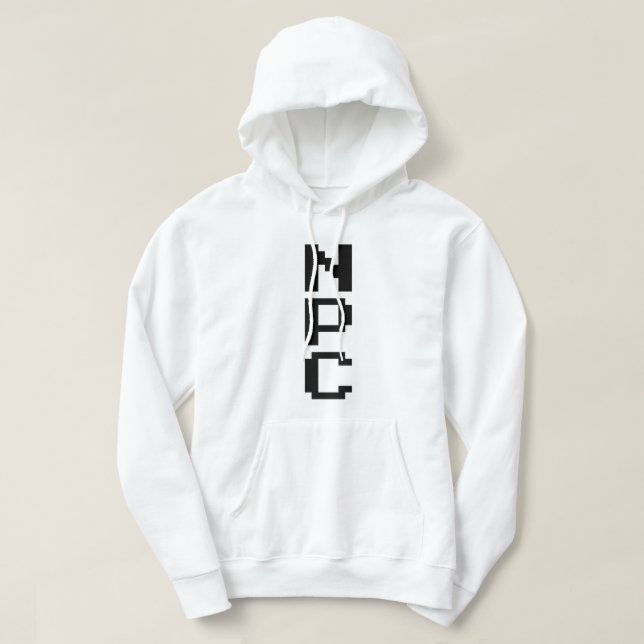 Sudadera NPC - Carácter no reproducible (Diseño del anverso)