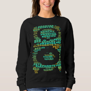 Sudadera nube de palabras de extremo caliente de impresora