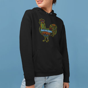 Sudadera Nube de palabras del gallo Cursillo DeColores