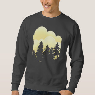 Sudadera Nube surrealista con árboles espinosos estéticos