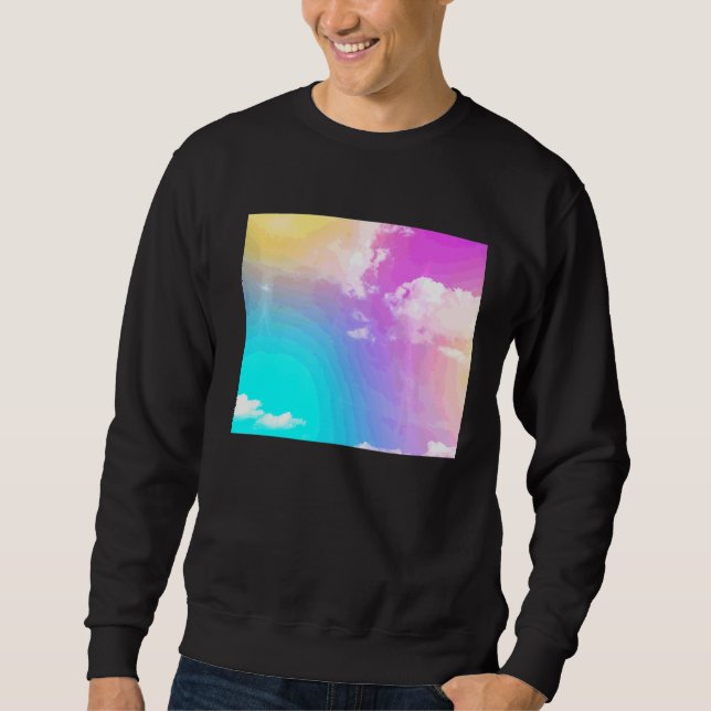 Sudadera Nubes arcoiris (Anverso)