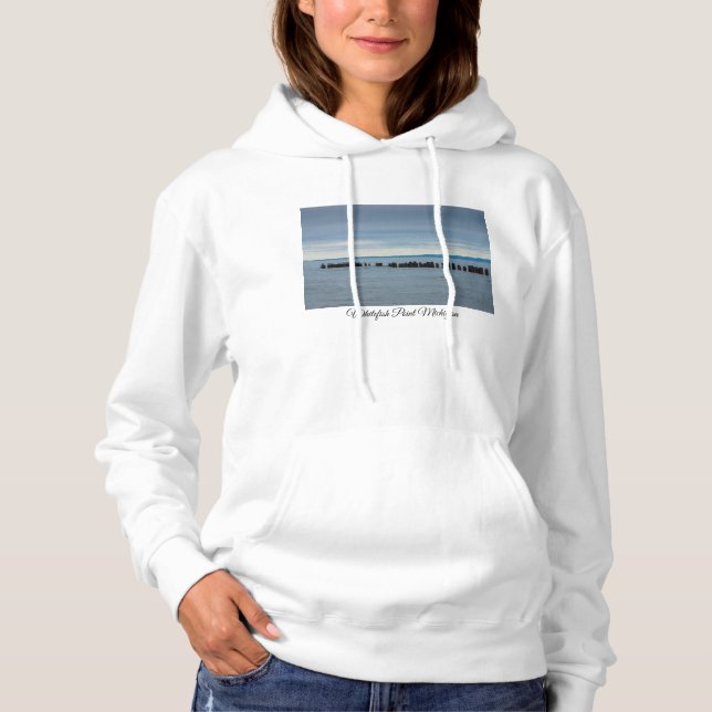 Sudadera Nublado En La Bahía De Whitefish (Anverso)
