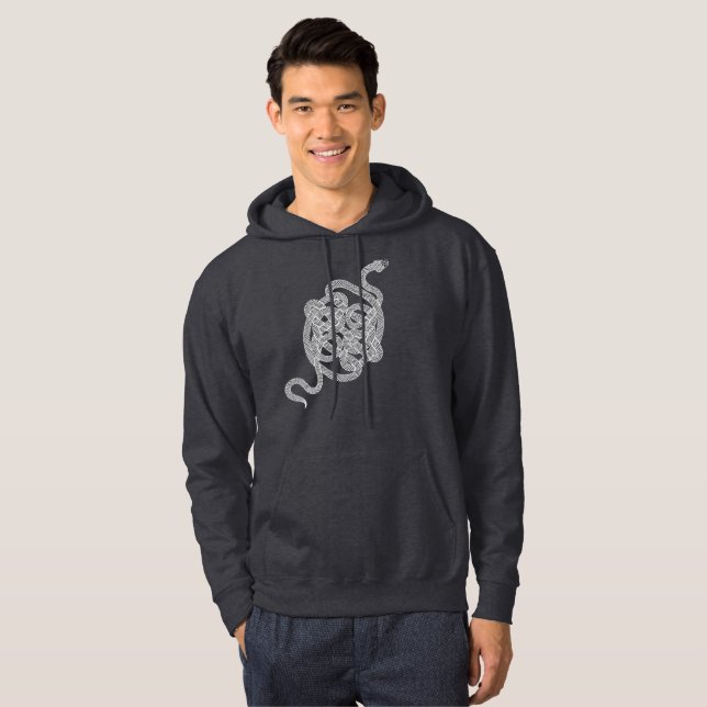Sudadera Nudo de serpiente [blanco] (Anverso completo)