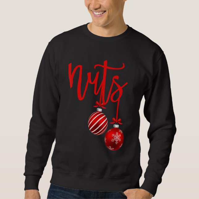 Sudadera Nueces de Cofre de Navidad Pareja de Navidad Sr y  (Anverso)