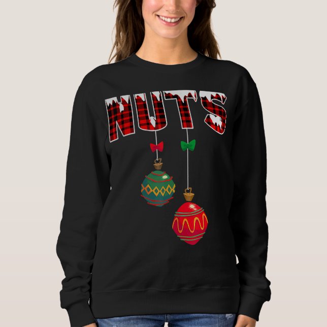 Sudadera Nueces de pecho coincidentes con castañas Navidade (Anverso)