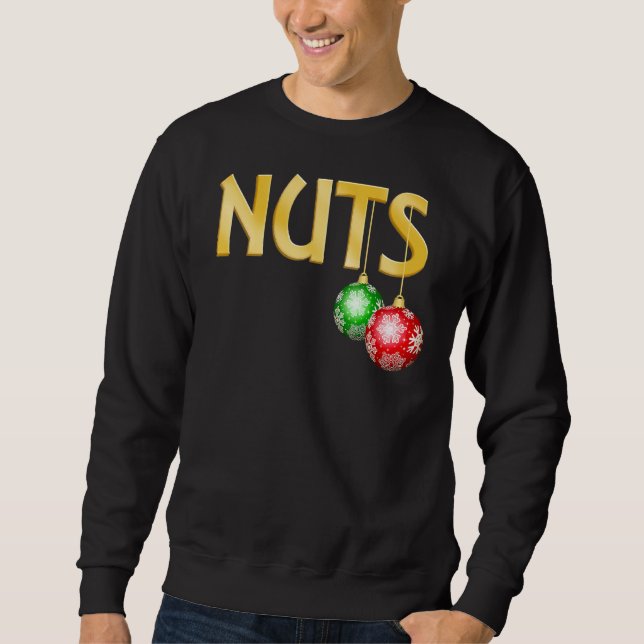 Sudadera Nueces de pecho coincidentes con castañas Navidade (Anverso)