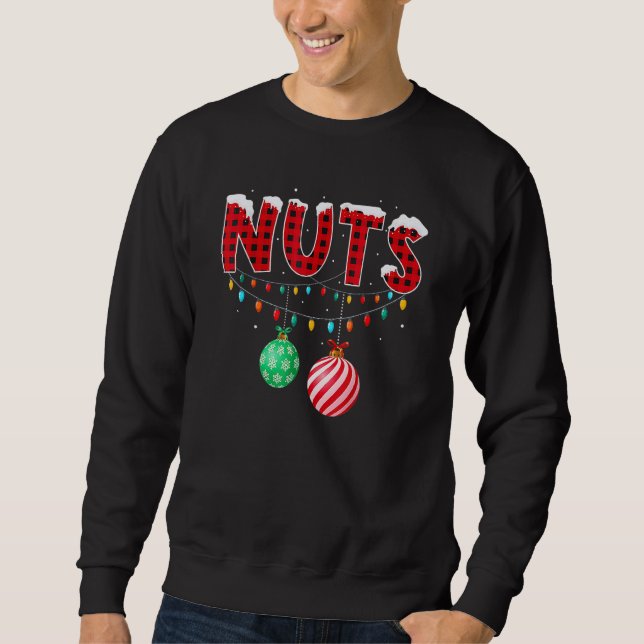 Sudadera Nueces de pecho coincidentes con castañas Navidade (Anverso)