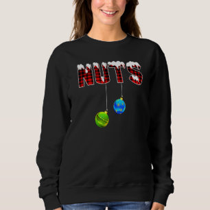 Sudadera Nueces de pecho Navidad Pareja coincidente Castaña