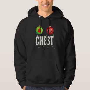 Sudadera Nueces de pecho Navidad Pareja coincidente Castaña