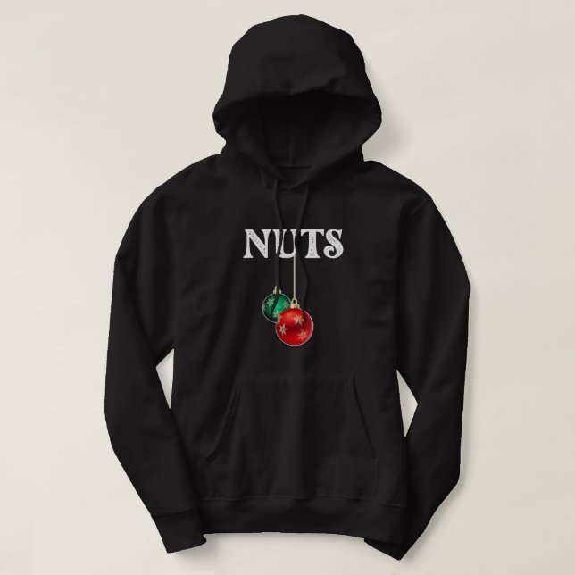 Sudadera Nueces de pecho que coinciden con castañas Navidad (Diseño del anverso)