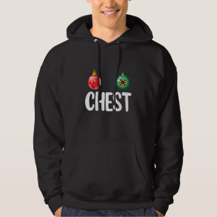 Sudadera Nueces del pecho Navidad Pareja coincidente Castañ