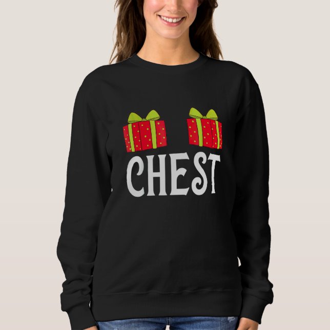 Sudadera Nueces del pecho que combinan castañas de Navidad (Anverso)