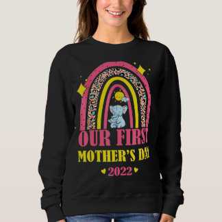 Sudadera Nuestra primera Mamá de madres elefantes del Día d