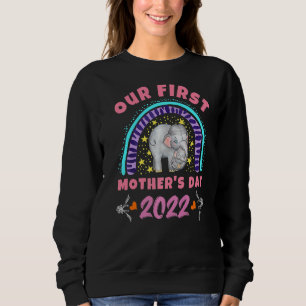 Sudadera Nuestra primera Mamá de madres elefantes del Día d
