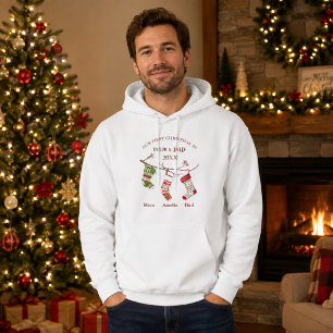 Sudadera Nuestra primera Navidad como Mamá y Papá Personali