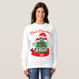 Sudadera Nuestra primera Navidad como Sr. y Sra. Newlyw